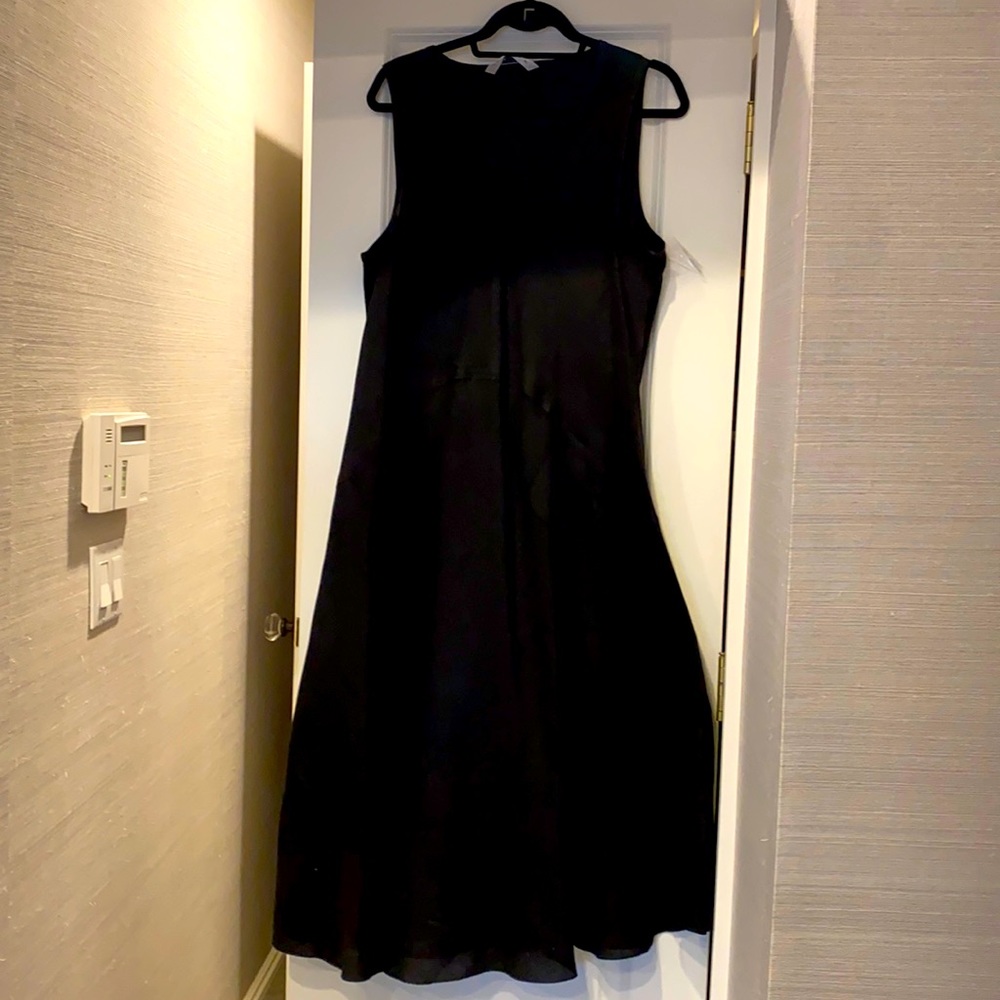 Luna Luz black linen dress